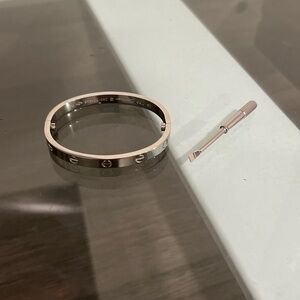 Silver Bracelet with Screwdriver